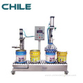 Semi-automatic filling machine for coating or painting